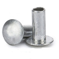 2.5mm 3mm aluminum round head semi tubular rivet DIN6791